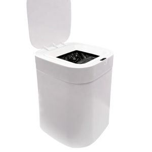 20L Smart Trash Can Rectangular Office Trash Can With Lid And Scale Tray