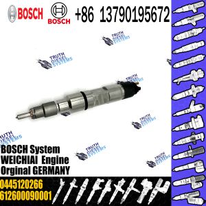 Cheap New Diesel Common Rail Fuel Injector 0445 120 266 0445120266 For Weichai Pw CRSN2-BL 6Cyl WP12 for sale