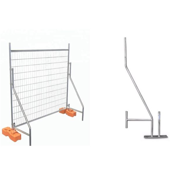 Galvanized 2.4m X 2.1m Anti Climb Temporary Fence Panel Heras Security Fence Panels