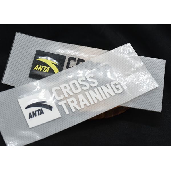 Voltage Custom Moulded TPU Logo Heat Transfer Labels For Clothing