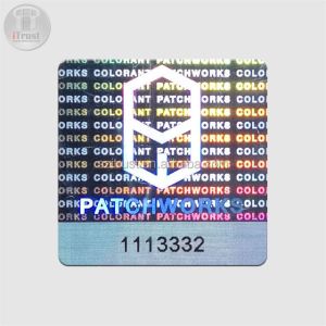 Adhesive Tamper Proof Hologram Authentic Security Barcode Sticker