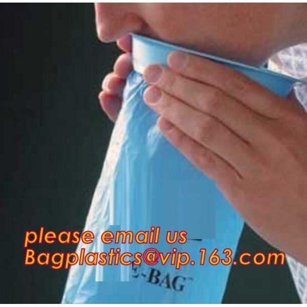 1000ml and 2000ml plastic medical emesis bag with custom printing, 24 pcs per