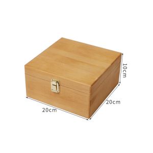 Ultraportable Small Wooden Box Packaging With Lock Dustproof Reusable