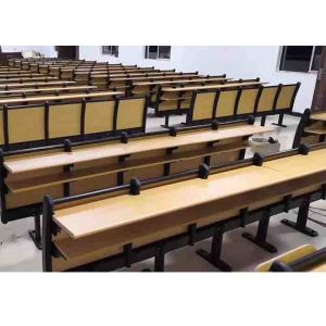 Lecture Hall College Chair And Desk Folded Soft Cushion
