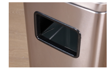 Wholesale Stainless Steel Metal Garbage Can Round Waste Bin Hotel Guestroom For Outdoor Open Top Trash