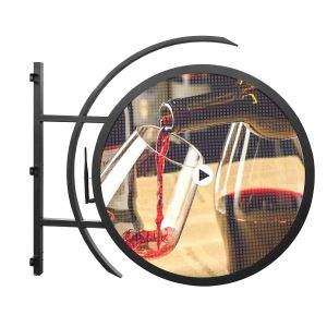 P4.7 Outdoor Single Side LED Screen Logo Advertising Round LED Poster Display