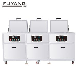 China Immersion Cleaning Type 61L Industrial Multi Tank Ultrasonic Cleaner with Rinsing Filtering and Drying at 40KHz Frequency on sale