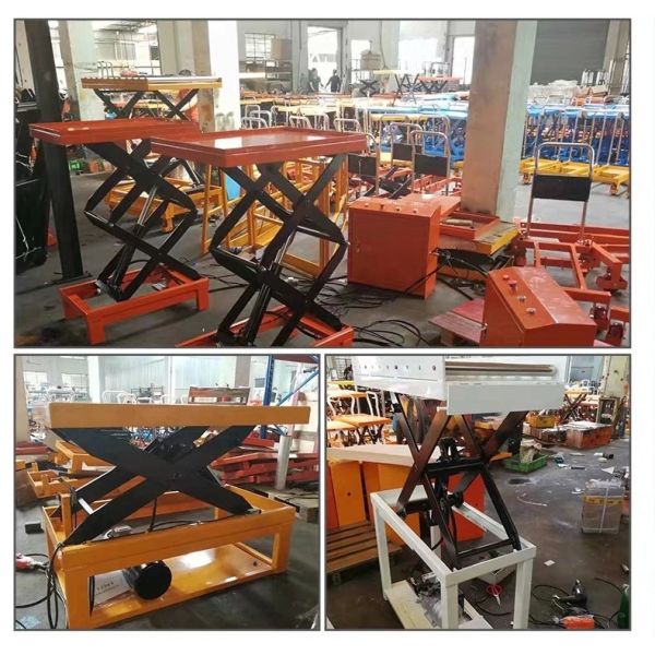 Versatile Hydraulic Double Scissor Lift Table Manual Crank