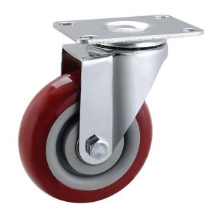 Adjustable Scaffold Caster Wheel Maximum Load up to 130kg 32mm Thickness Without