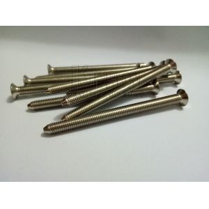 Countersunk phillips head screws in beam end chamfer machine screws nickel