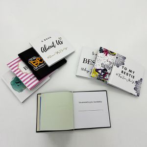 5x5 Inch Small Sticker Book Hardcover Notebook Printing Matt Lamination