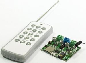 Cheap 433 Dual Channel Code-to-Code MP3 Remote Control Module 15 Key Combination Broadcasting Wireless Receiving Module 500m for sale