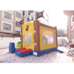 Theme Park Inflatable Combo Toddlers Pirate Ship Bouncy Castle For Rent