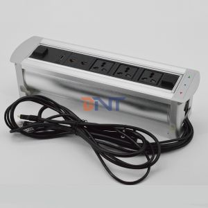 Desk Pop Up Multimedia Connector With 3* Universal Plug / 1*USB Configuration