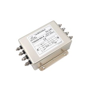 50A Three Phase EMI Filter Four Lin RFI Suppression Filters For Plasma Etcher