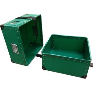 Recyclable custom label printed pp plastic corrugated hollow moving packing boxs