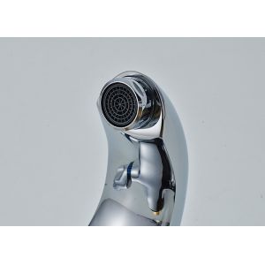 ROVATE Chrome Finished Bathroom Sink Taps , Deck Mount Faucet Dual Handles