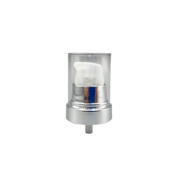Quality Liquid Foundation Cream Pump Dispenser 304H Spring 0.3ml Dosage 24/410 Silver Closure wholesale
