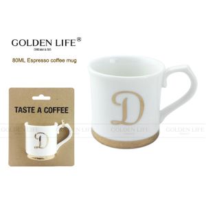 New Bone China Espresso cups with real gold decals