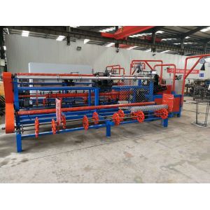 Fully Automatic Diamond Wire Mesh Weaving Machine PLC Control For Playground