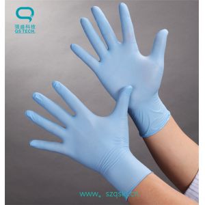 China Clean Room Disposable Nitrile Gloves Class 100  9'' / 12'' S / M / L 4.5g - 7.5g on sale