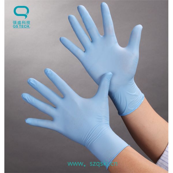 Quality Clean Room Disposable Nitrile Gloves Class 100  9'' / 12'' S / M / L 4.5g - 7.5g wholesale