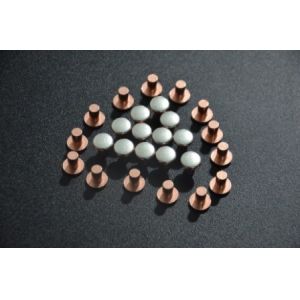 AgCu Silver Plated Electrical Contacts / Silver Plated Copper Contacts For