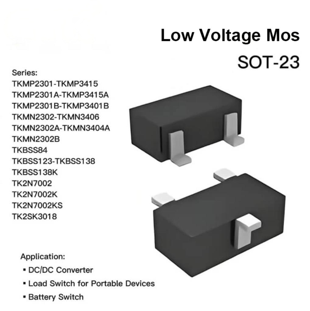 Cheap SOT-23 Plastic Package Low Voltage Mosfet 2N7002 for sale