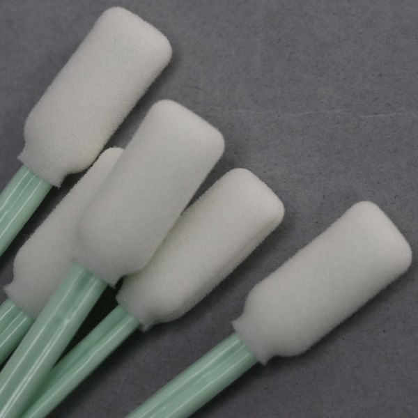 Quality Steam Autoclavable Industrial Foam Swabs 125mm With Polystyrene Handle wholesale
