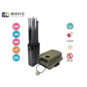 10 channel mobile phone signal jammer handheld portable with protective leather