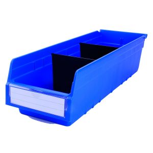 Plastic Storage Shelf Bins for Workshop Organizer Space Saver Workbench Crate