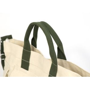 Nature Color Canvas Crossbody Tote , Olive Shoulder Canvas Tote Bag