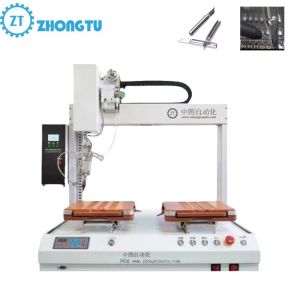China Automatic 4 Axis Soldering Robot PCB Solder Machines with Soldering Accuracy ±0.1mm and Power Consumption 100W on sale China Automatic 4 Axis Soldering Robot PCB Solder Machines with Soldering Accuracy ±0.1mm and Power Consumption 100W on sale