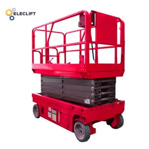 Manual Steering Self Propelled Scissor Lift With Emergency Stop Button