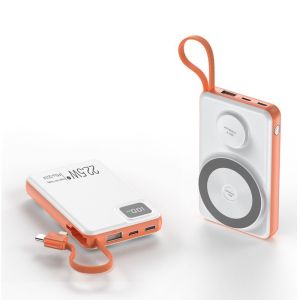 Large Capacity Portable Power Bank 10000mAh Stylish Power Bank With Data Display