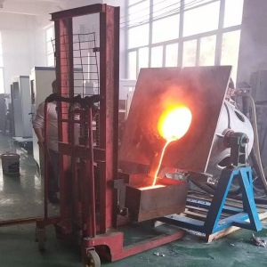 200KGS Iron Copper Induction Melting Furnace 300KW Medium Frequency Induction