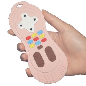 Custom Color Silicone Teether Toy Remote Control Shape Silicone Chew Toy