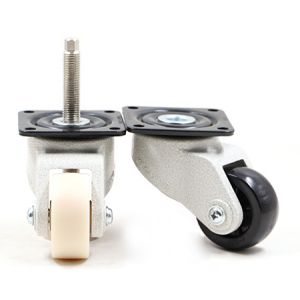 Polyurethane Universal Caster Wheels 600kg Load Capacity 31mm Tread Width
