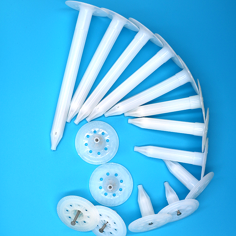 Shoot Rigid Plastic Insulation Nails With Washers Wall Plug Anchor Drywall Dowel Board Anchors