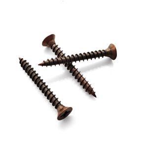 Cheap Antique Bronze Plated Self-Tapping Screw Pozi-Drive Countersunk Head for Construction Particle Board for sale