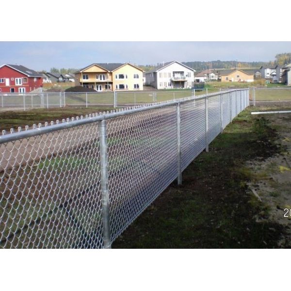 Quality Zinc Coated 6ft 8ft Diamond Chain Link Fence 15m Roll Cyclone Wire Mesh wholesale