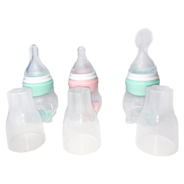 BPA Free Newborn Teething Toys Milk Bottle Medium Flow Customized