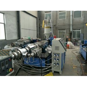Automatic Plastic Pipe Extrusion Line Single Screw High Speed