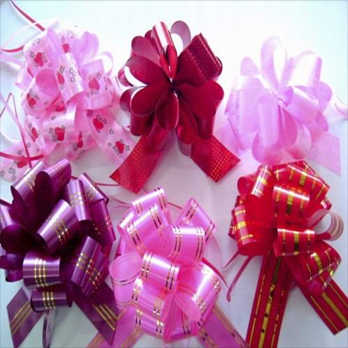 Quality Chocolate Boxes Packing Bright Color Wrapping Bows With Solid Printed Ribbon wholesale