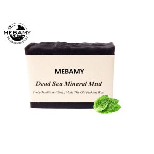 China Whitening Organic Handmade Soap Black Mineral Ingrediant Basic Cleaning Solid Form on sale