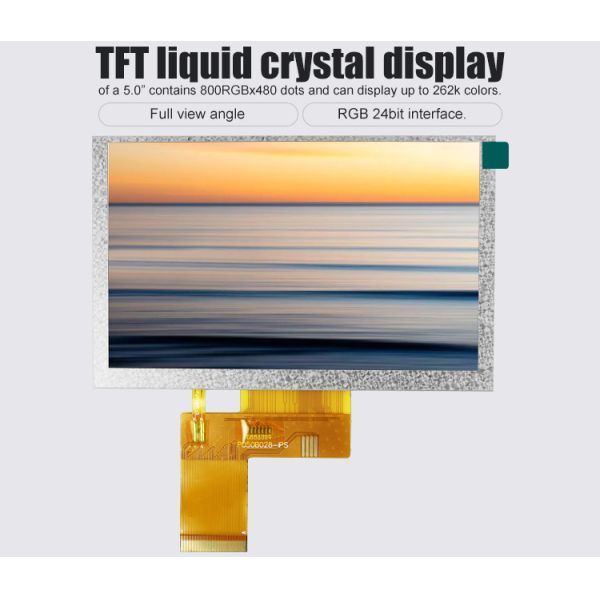 Polcd Resolution 800X480 5 Inch Hdmi Screen ST7262 Tft Hd Display