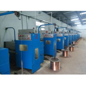 Copper Small Fine Wire Drawing Machine With Annealing Machine , High Speed