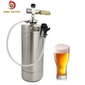 China Single Wall Stainless Steel Mini Keg With Party Picnic Tap System on sale