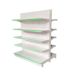 Supermarket gondola shelving double sided market shelf for display rack