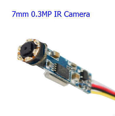Quality Super mini IR camera module for endoscope, 7mm wide, 1/5&quot; CMOS, 420TVL, DC3.5V~6V wholesale